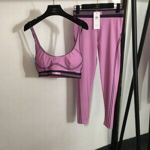 Women's ALO Yoga New High-Elasticity Long Yoga Set（Sports Bra + Leggings） Sz M